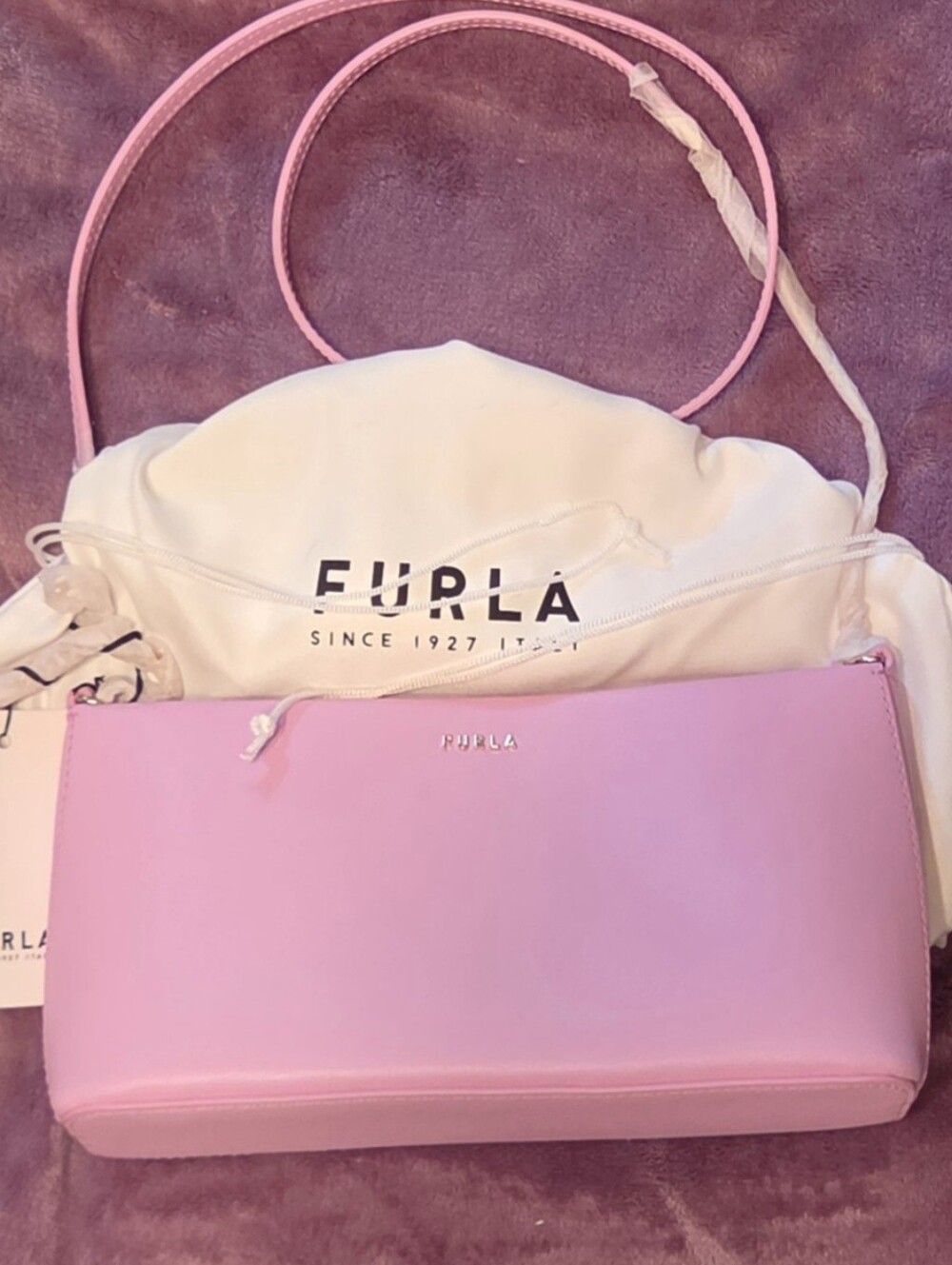 Furla Classic Mini Crossbody Vitello Sidney In Sakura